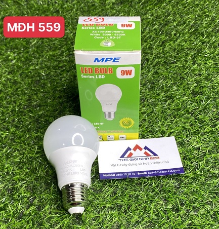 Bóng đèn Led Bulb 9W MPE LBD-9T, ánh sáng trắng