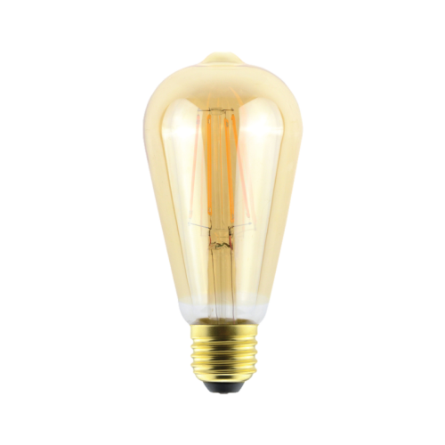 Bóng đèn led dây tóc filament 6w Mpe flm-6/st64 ánh sáng vàng