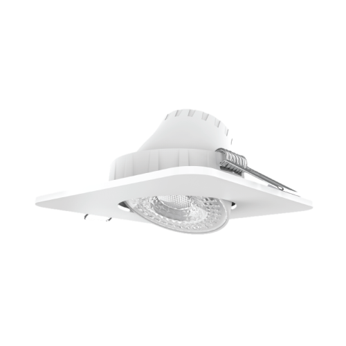 Đèn Led downlight điều chỉnh góc chiếu mặt vuông MPE 3W, 90x40mm - DLA2S-3T ánh sáng trắng