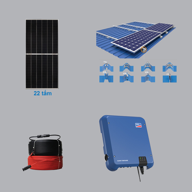 HỆ THỐNG ĐIỆN MẶT TRỜI 10.12 KWP 3 PHA