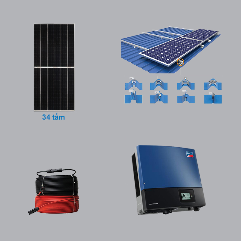 HỆ THỐNG ĐIỆN MẶT TRỜI 15.64 KWP 3 PHA