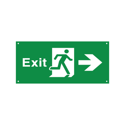 PHỤ KIỆN ĐÈN BÁO EXIT 1 MẶT PHẢI